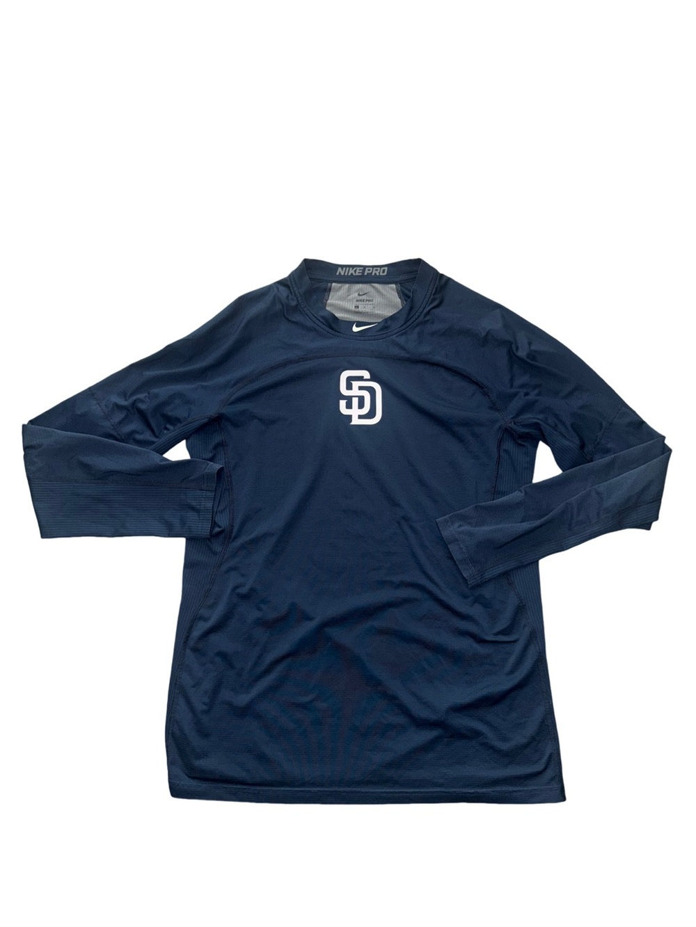 Nike Pro Navy San Diego padres Baseball Logo Long-Sleeve Men's Shirt large